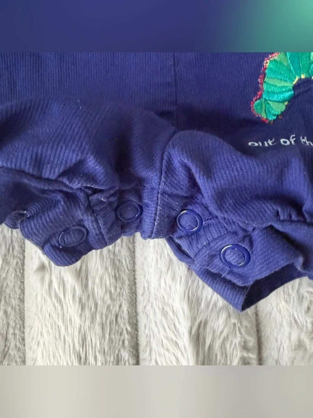 Vintage Carter baby x Eric Clarke hungry caterpillar overalls
